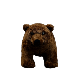 plush brown grizzly bear