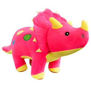 colorful plush triceratops