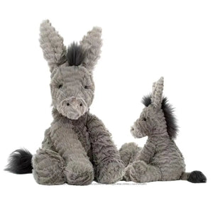 plush soft gray donkey