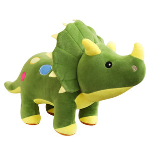 colorful plush triceratops