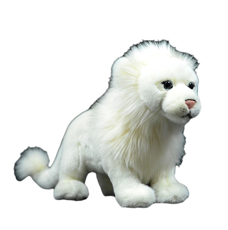 plush white lion