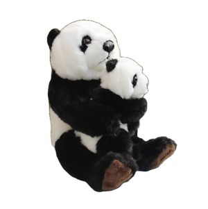 plush mother and baby panda