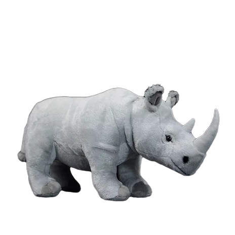 plush white rhino