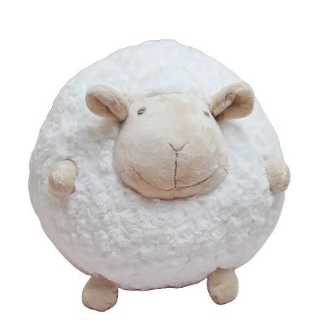 cute plush round scheep