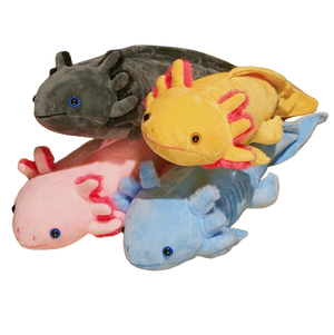 plush colorful axolotl