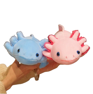 plush colorful axolotl