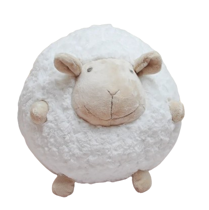 cute plush round scheep