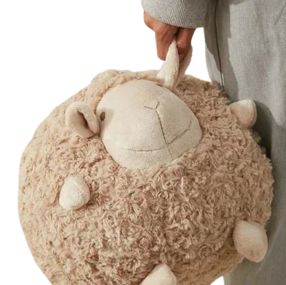 cute plush round scheep