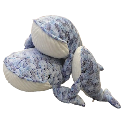 plush blue whale