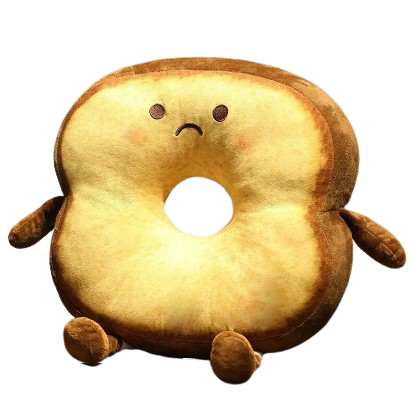 plush bread slice