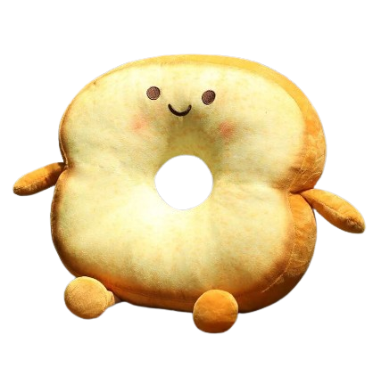 plush bread slice