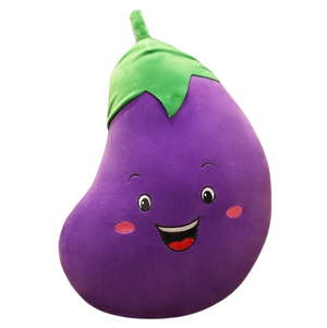 plush carrot, chili, corn and eggplant