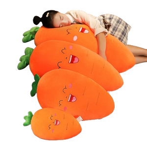 plush carrot, chili, corn and eggplant