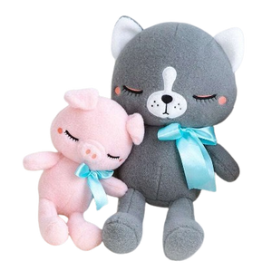 plush cat/pig/bear