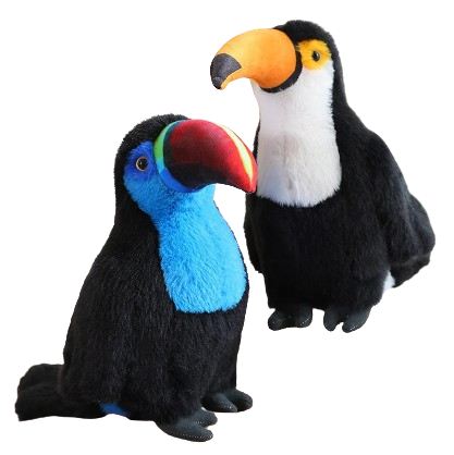 plush colorful toucan