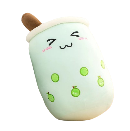 plush fruit bubble tea cup