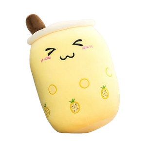 plush fruit bubble tea cup