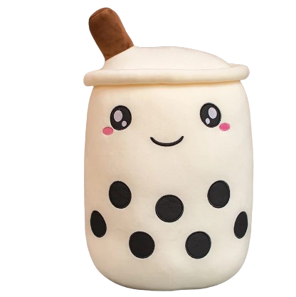 plush fruit bubble tea cup