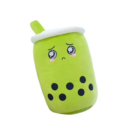 plush fruit bubble tea cup