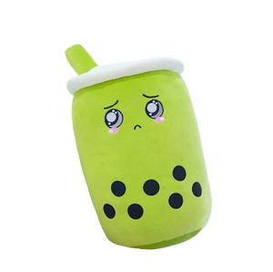 plush fruit bubble tea cup