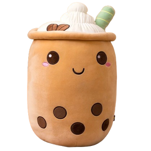 plush fruit bubble tea cup