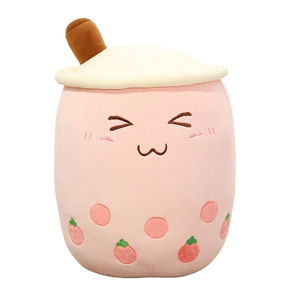 plush fruit bubble tea cup