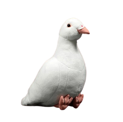 plush gray, blue and white pigeon