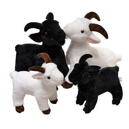 plush lifelike goat