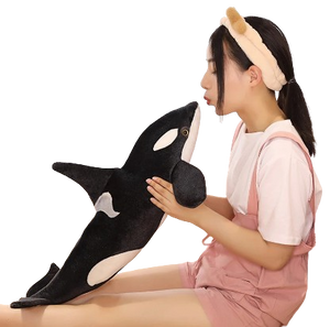 plush lifelike orca