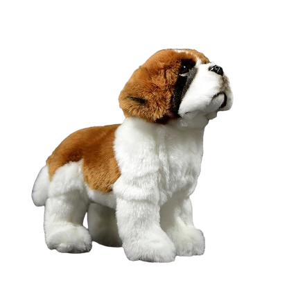 plush lifelike saint bernard