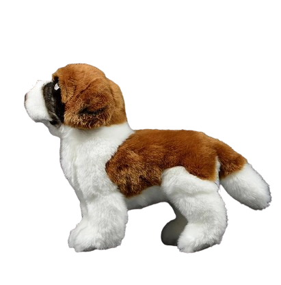 plush lifelike saint bernard