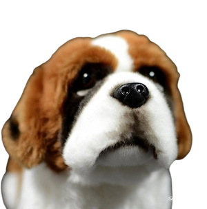 plush lifelike saint bernard