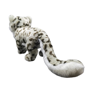 plush lifelike snow leopard