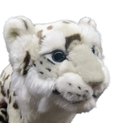 plush lifelike snow leopard