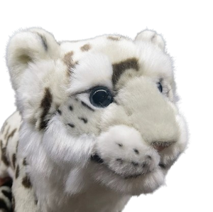 plush lifelike snow leopard