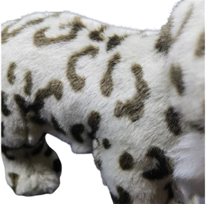 plush lifelike snow leopard