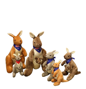 plush mother & child kangaroo