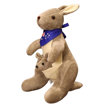 plush mother & child kangaroo