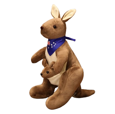 plush mother & child kangaroo