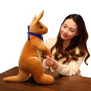 plush mother & child kangaroo