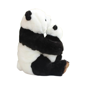 plush mother and baby panda