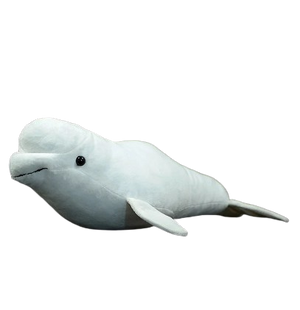 plush realistic beluga whale