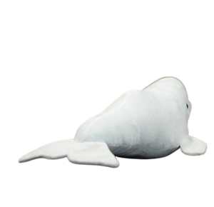 plush realistic beluga whale