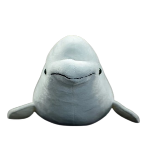 plush realistic beluga whale