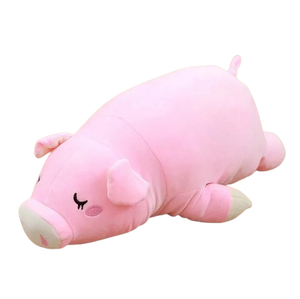 plush sleeping pig