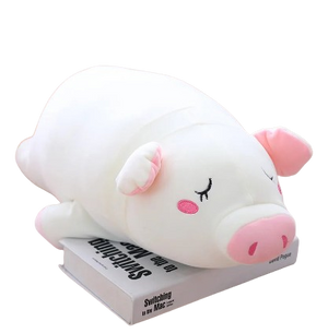 plush sleeping pig