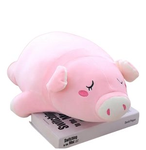 plush sleeping pig