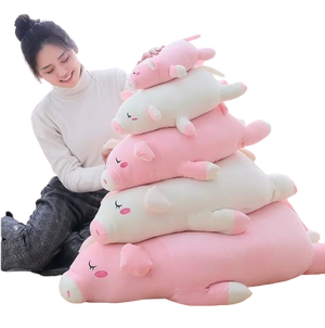 plush sleeping pig