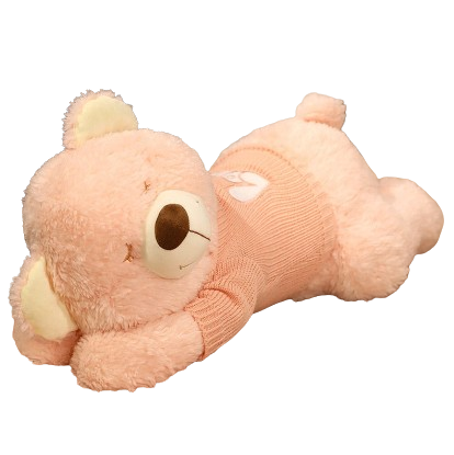 plush sleeping teddy bear