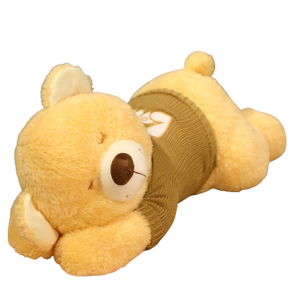 plush sleeping teddy bear